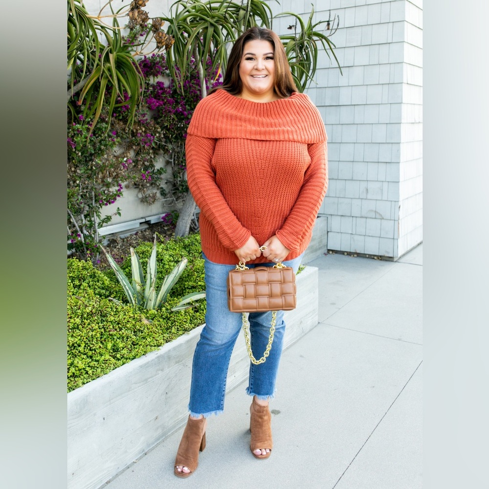 Long Sleeve Off The Shoulder Sweater